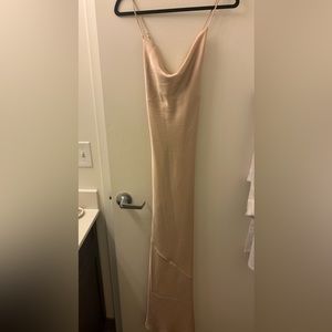 Tuscany Maxi Slip Dress ~ Champagne Luxe Satin